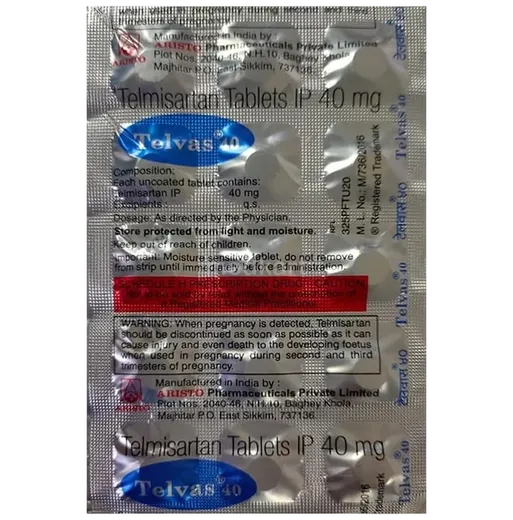 telvas 40mg tablet 15's